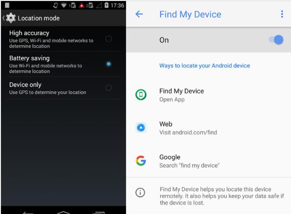 find my device is activated
