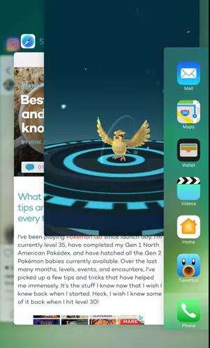 fix pokemon go black screen by force quit pokemon go