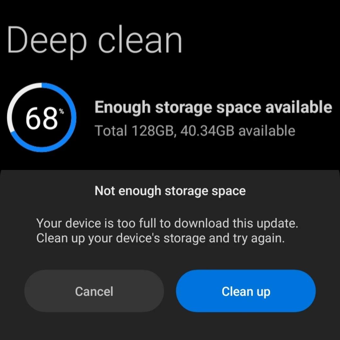 free up storage space