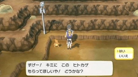 特定のNPCからヒトカゲをもらう
