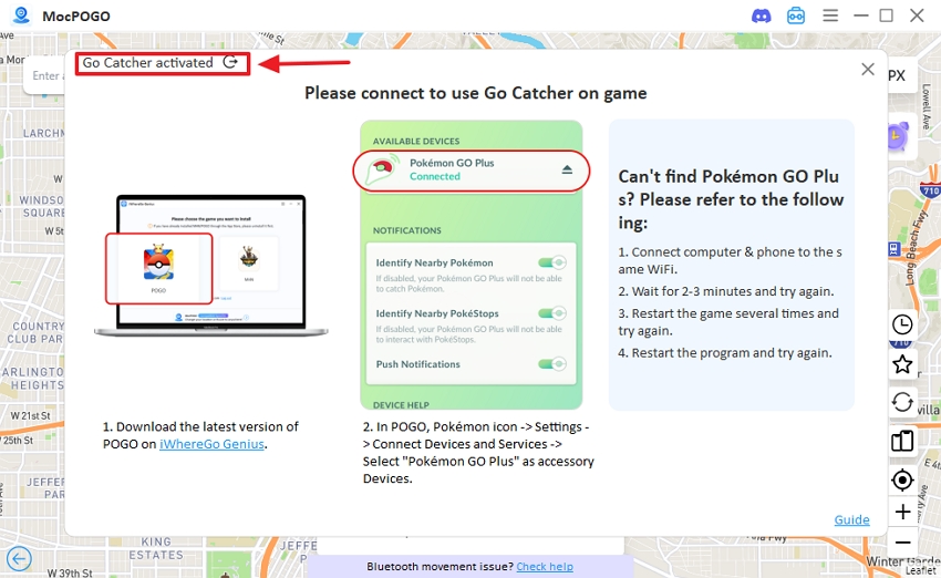 go catcher mocpogo pc activated well