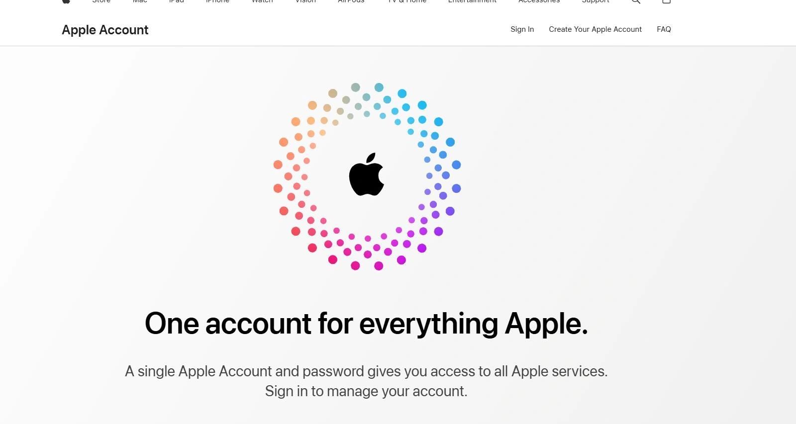 go to apple account website