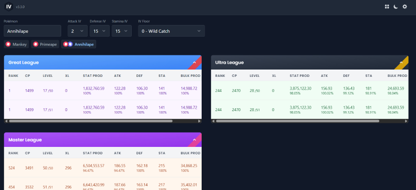 goiv pvp iv calculator