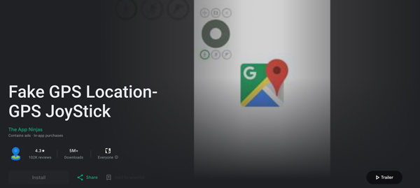 gps joystick playstore