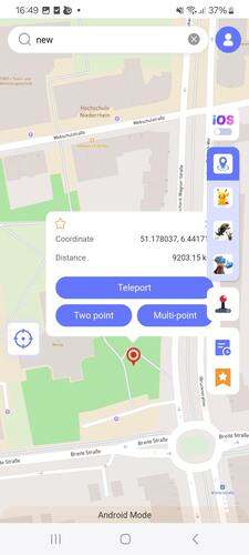 MocPOGO Android 순간 이동 실행