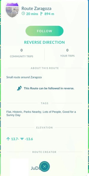 how to follow a routes in pokemon go
