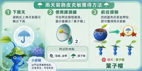 皮克敏雨天探測器純點流