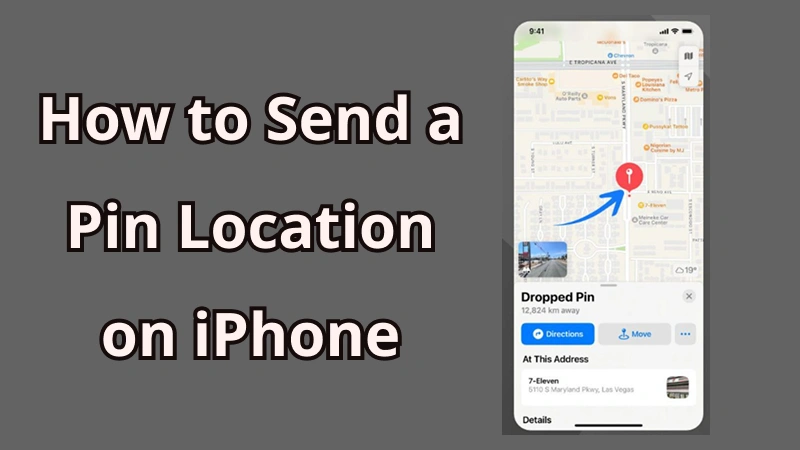 How to send a location pin to an iPhone