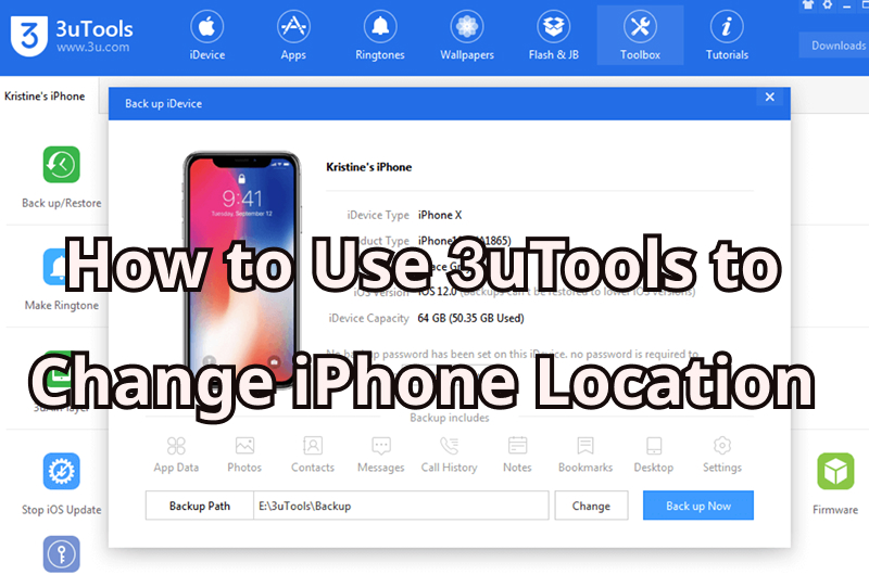 how to use 3uTools to change iPhone location
