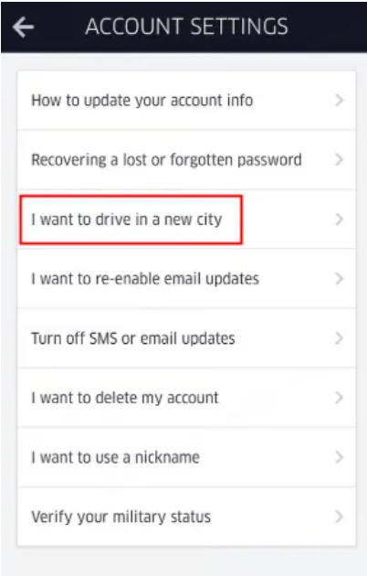 i want to drive in a new city