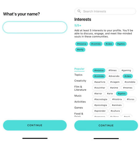 inserir informação Boo app