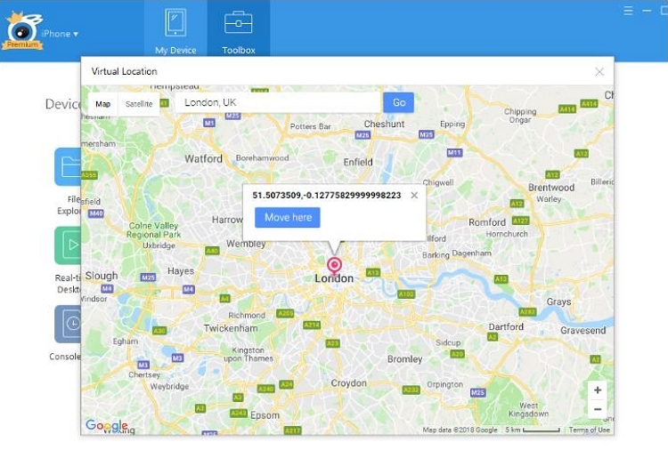 iTools場所変更に成功