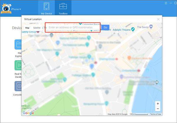 iTools에서 포캣몬 고 gps 조작 조이스틱
