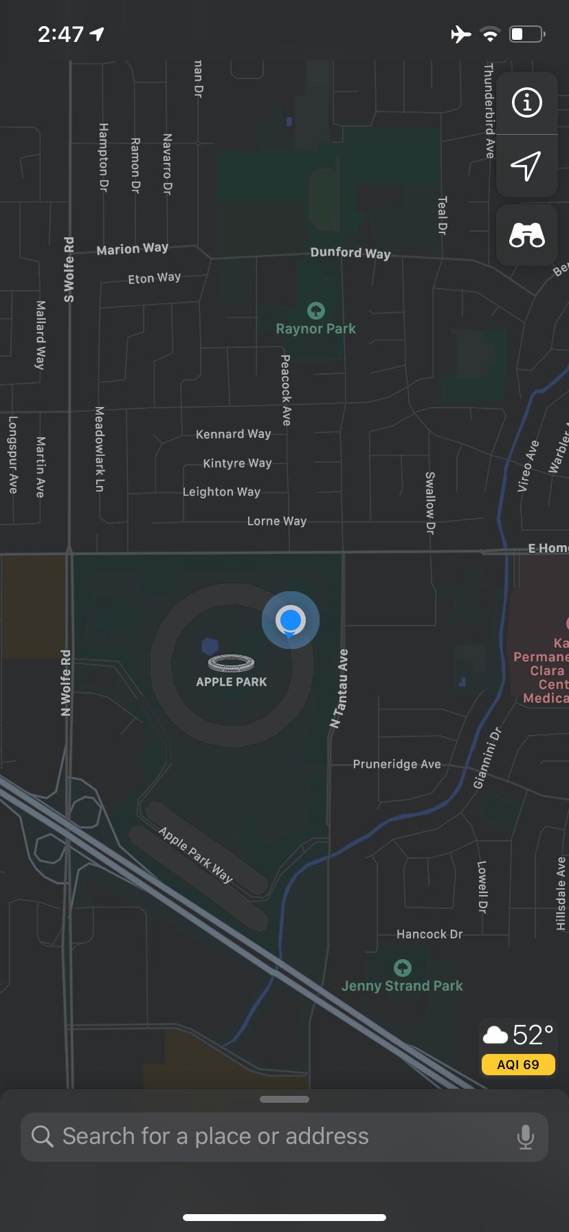 location updated