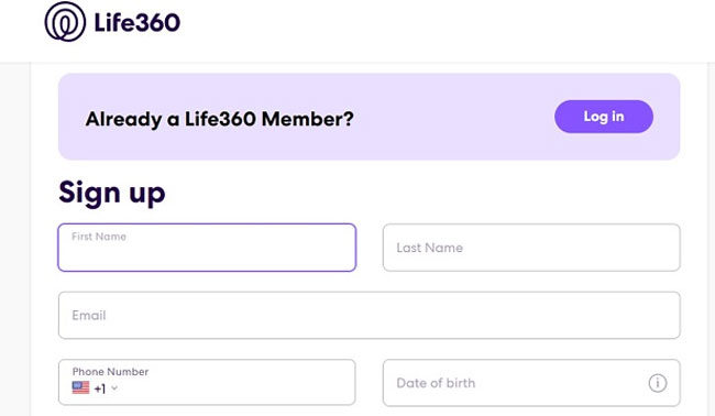 log in life360
