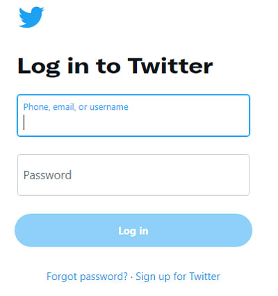 login twitter