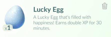 use of lucky egg