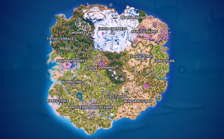 mapa fortnite ping