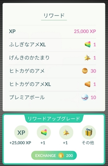 マックスバトルの報酬