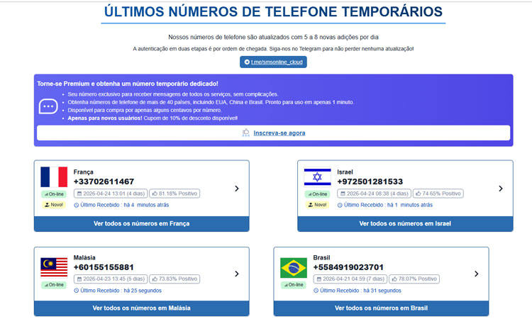 Melhores sites para receber SMS online