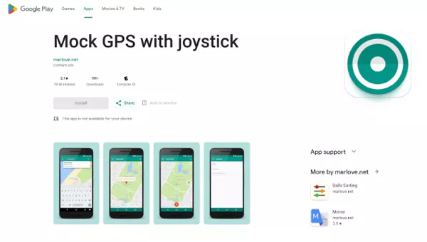 mock gps with joystick