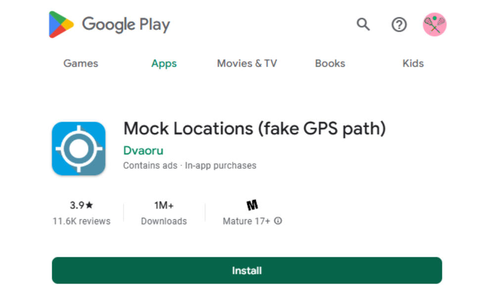 mock locations play store