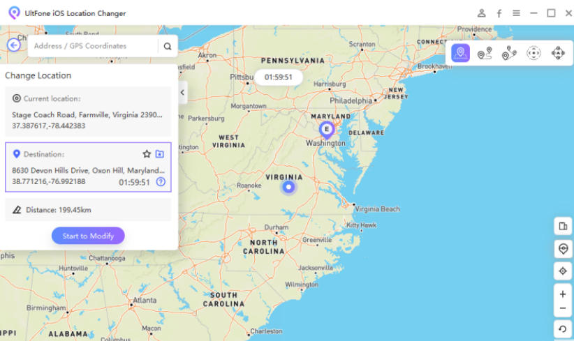 modify location successfully