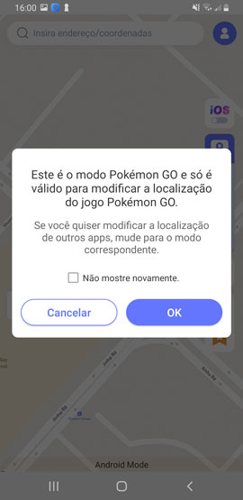 Modo de POGO MocPOGO for Android