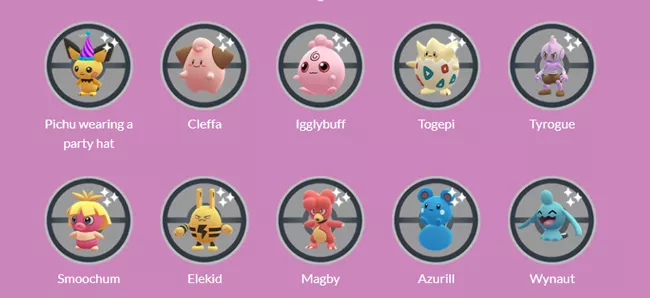 Pokemon you can hatch from 7 km Eggs