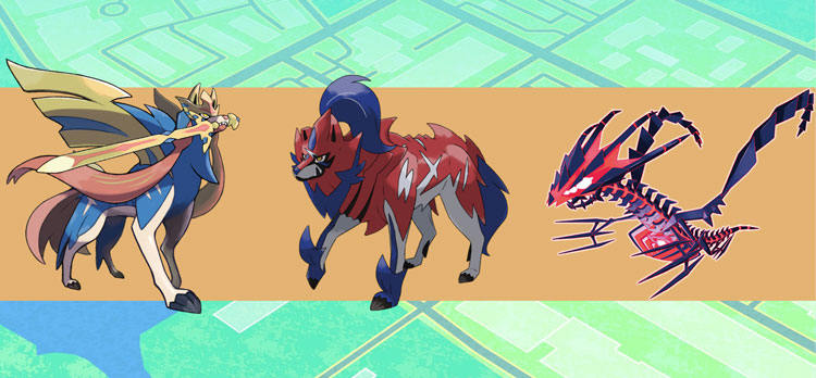 oitava geração Pokemons lendários