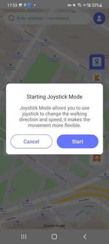 MocPOGO Android 조이스틱 확인
