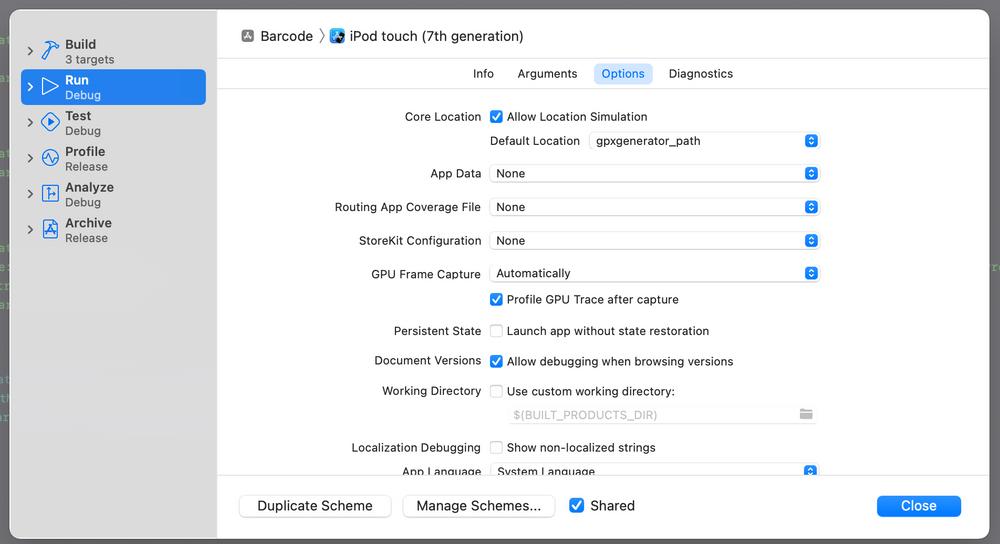 open your project in xcode