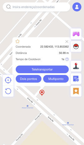Página inicial MocPOGO for Android