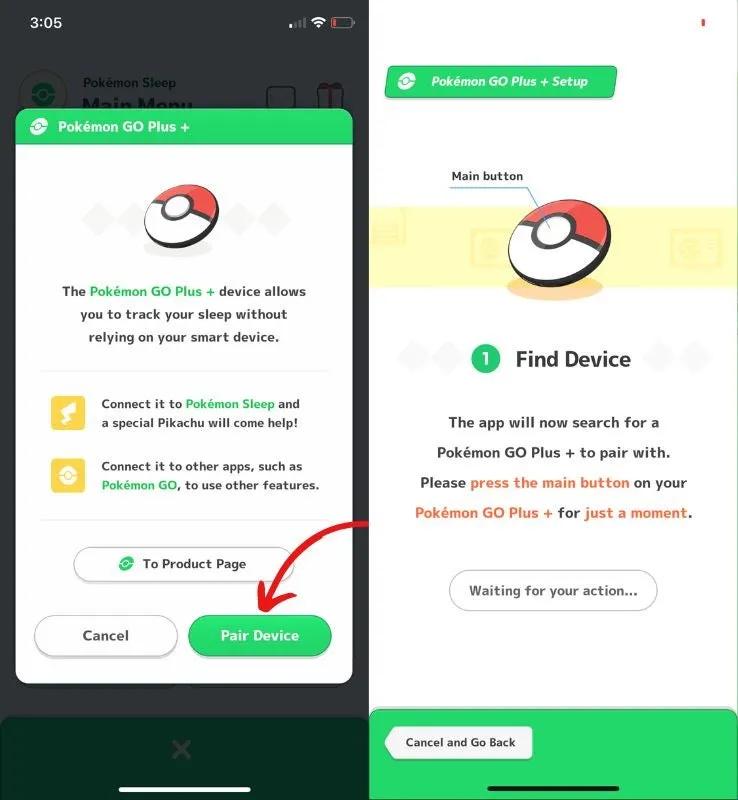 pair a device pokemon go