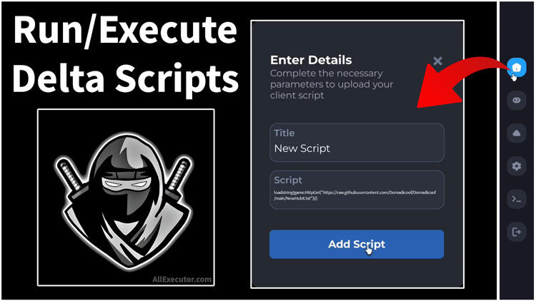 Copia todo el código del script