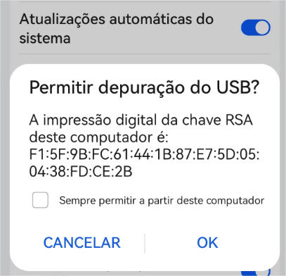 permitir usb depuracao
