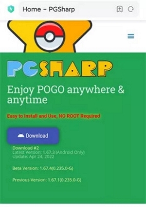 PGSharpをダウンロード