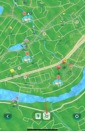 ピクミンブルーム 地図ビュー