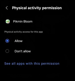 檢查皮克敏Google Fit權限設定