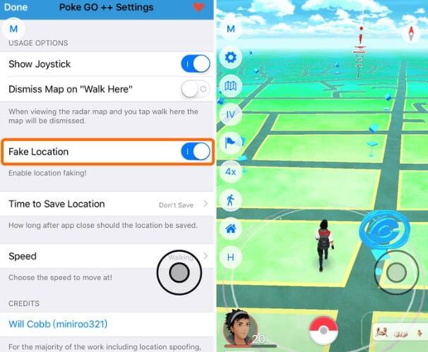 play joystick on pokego plus plus