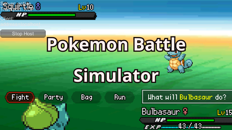 Pokemon battle simulator