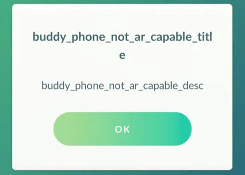 pokemon go buddy phone not ar capable