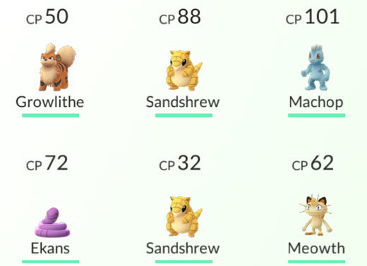 pokemon go cp
