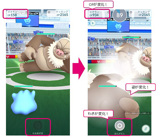 ポケモン go メタモン ジムバトル