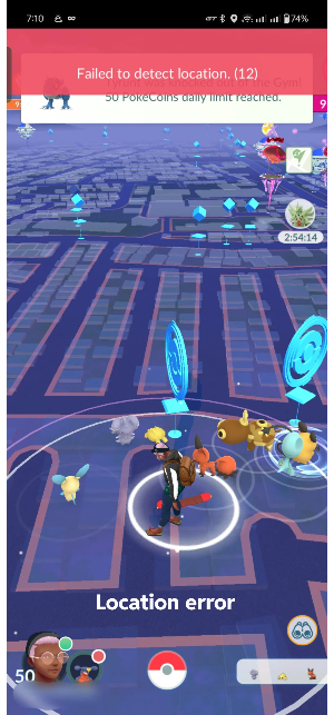 pokemon go error 12