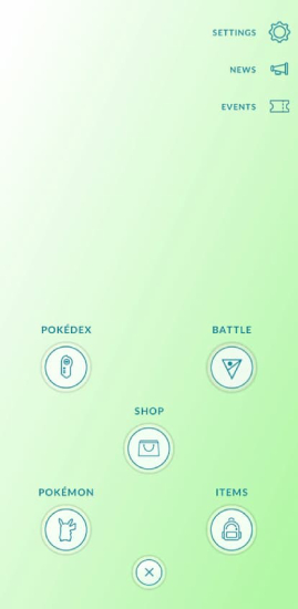 pokemon go settings items