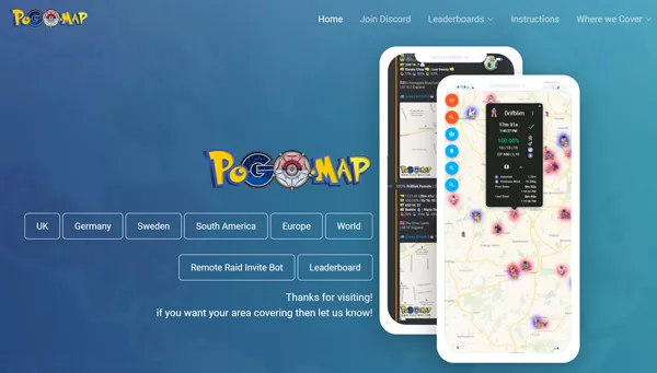pokemon go map