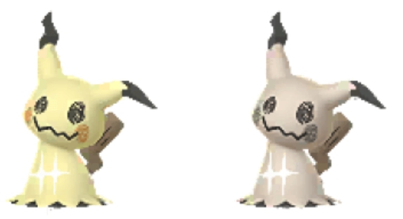 ポケモンGOのミミッキュ通常色・色違い