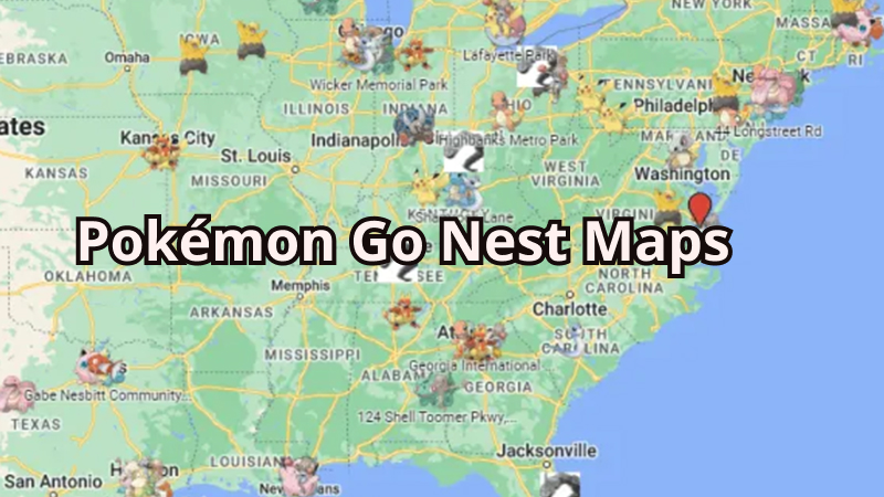 Pokémon Go nest map