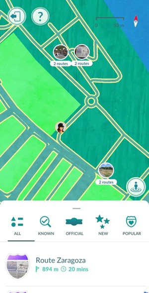 pokemon go routes